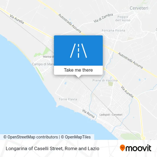 Longarina of Caselli Street map
