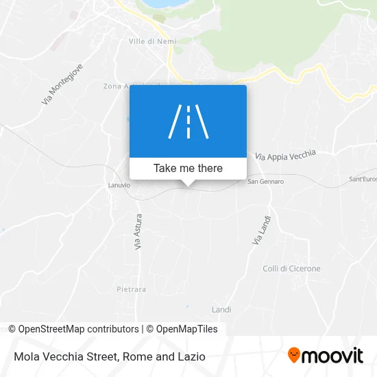 Mola Vecchia Street map