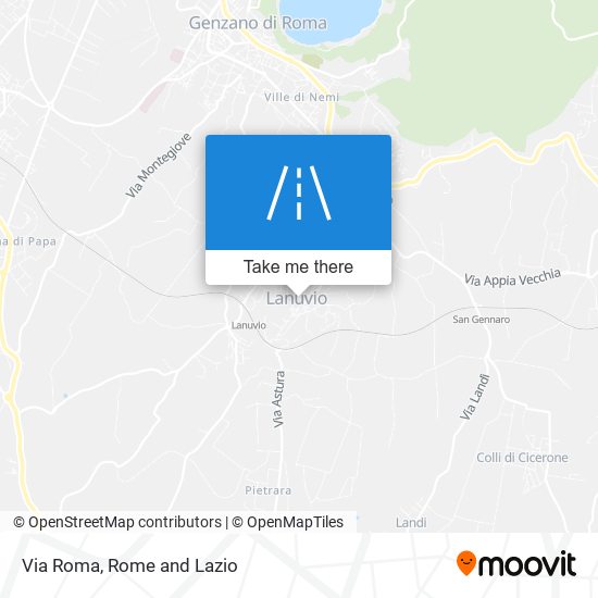 Via Roma map