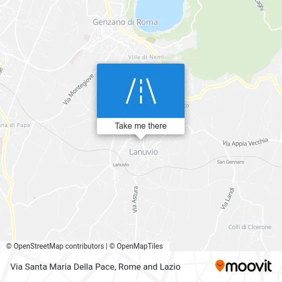 Santa Maria Della Pace Street map