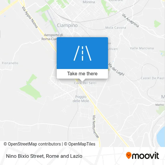 Nino Bixio Street map
