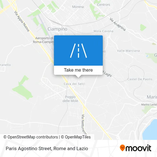 Paris Agostino Street map
