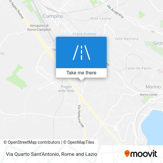 Via Quarto Sant'Antonio map