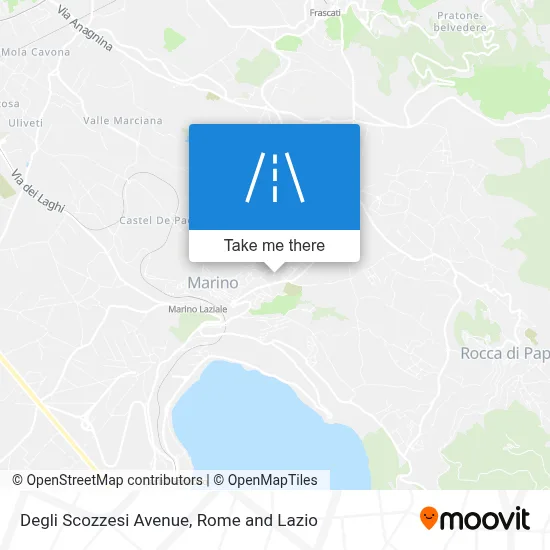 Degli Scozzesi Avenue map