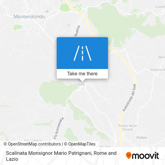 Scalinata Monsignor Mario Patrignani map