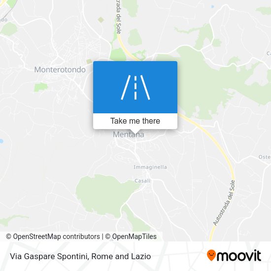 Via Gaspare Spontini map