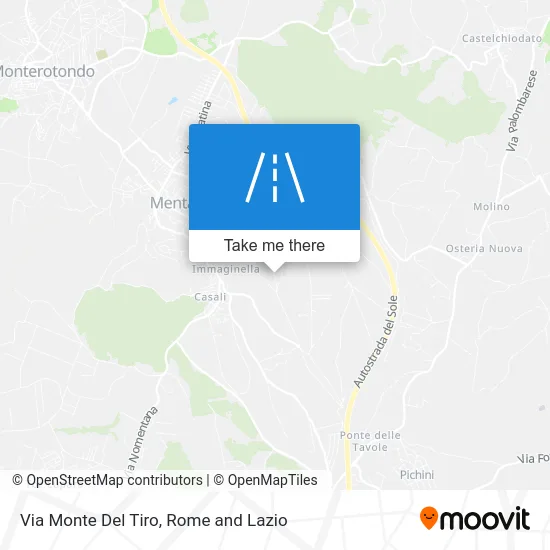 Monte Del Tiro Street map