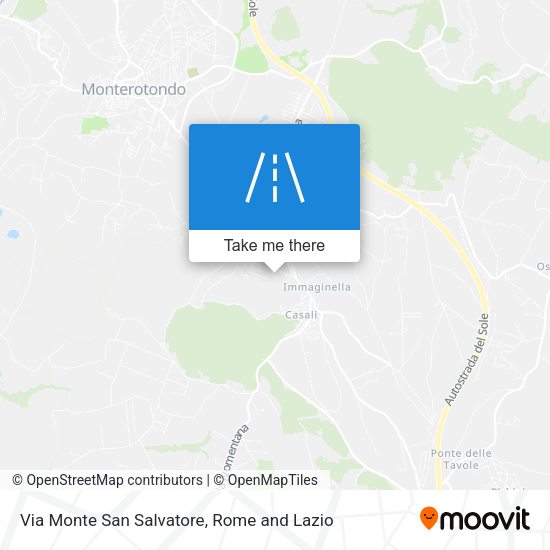 Via Monte San Salvatore map