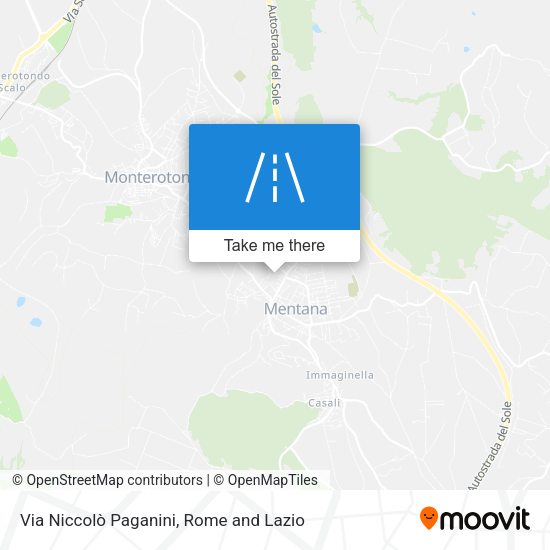 Via Niccolò Paganini map