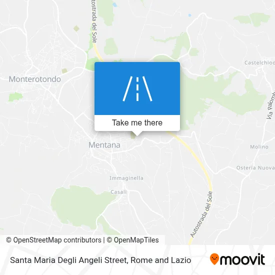 Santa Maria Degli Angeli Street map