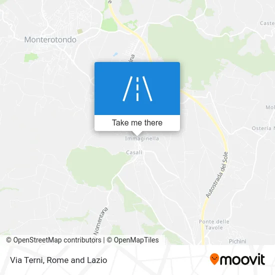Terni Street map