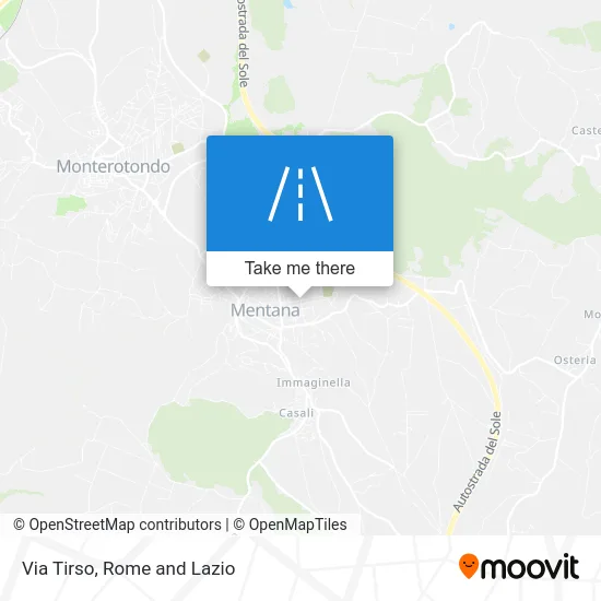 Via Tirso Street map