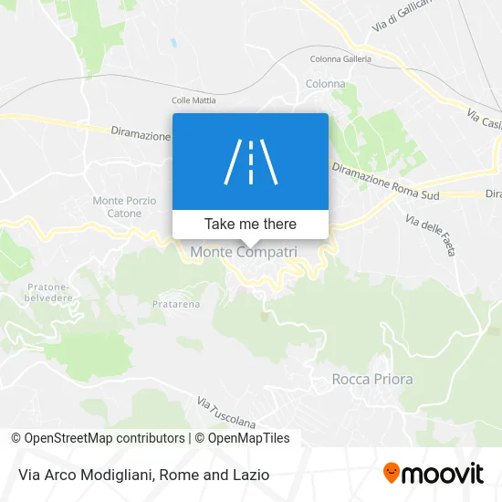 Arco Modigliani Street map