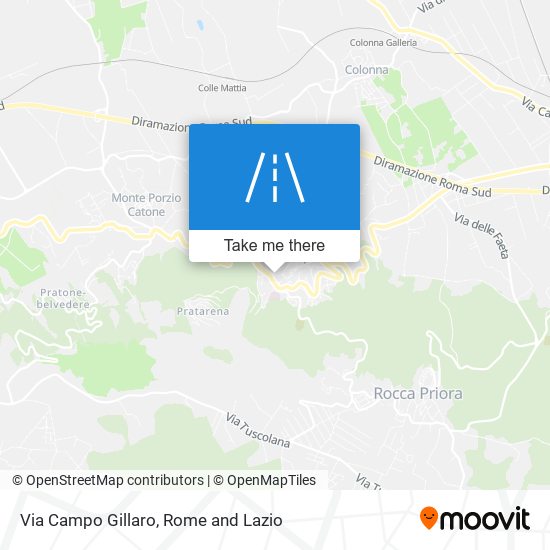Via Campo Gillaro map