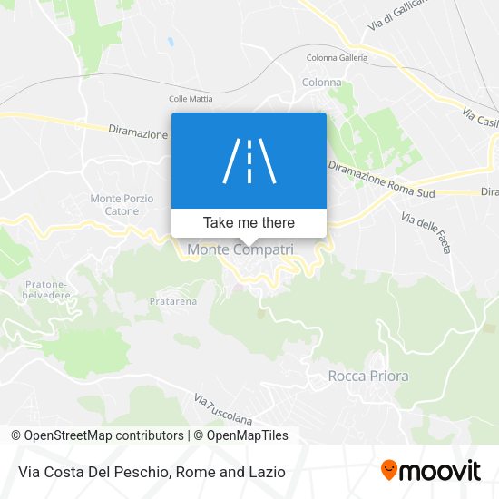 Via Costa Del Peschio map
