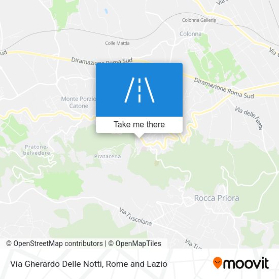 Via Gherardo Delle Notti map