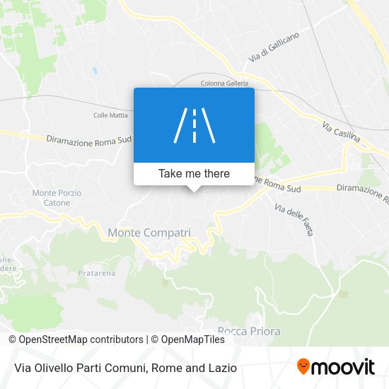 Via Olivello Parti Comuni map