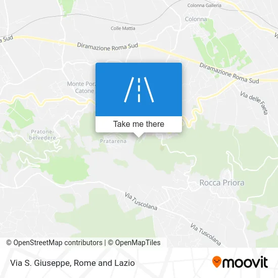 San Giuseppe Street map