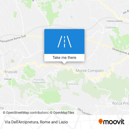 Via Dell'Arcipretura map