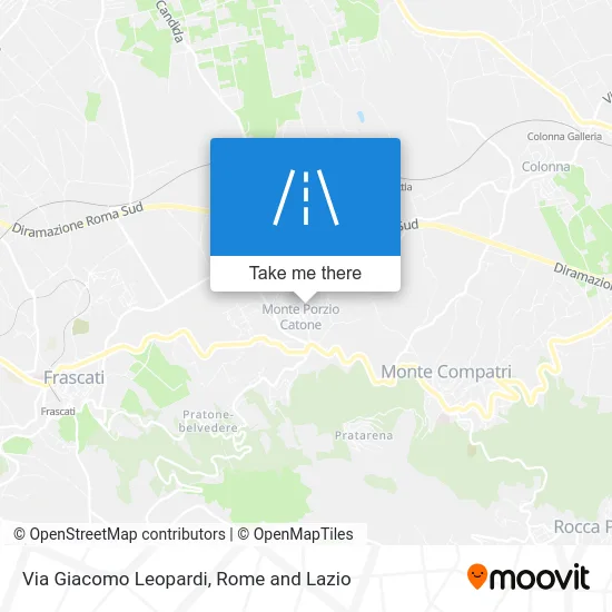 Giacomo Leopardi Street map