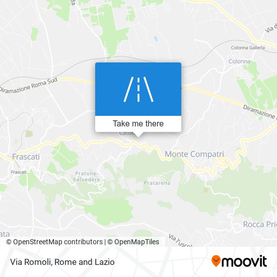 Via Romoli map