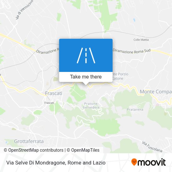 Via Selve Di Mondragone map