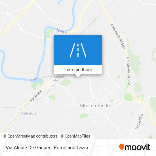 Via Alcide De Gasperi map