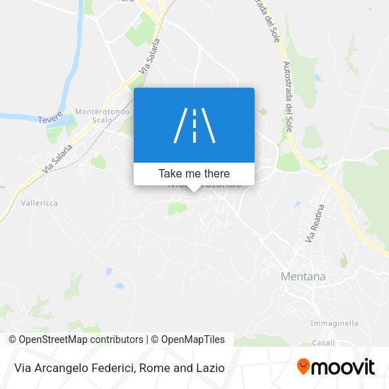 Via Arcangelo Federici map