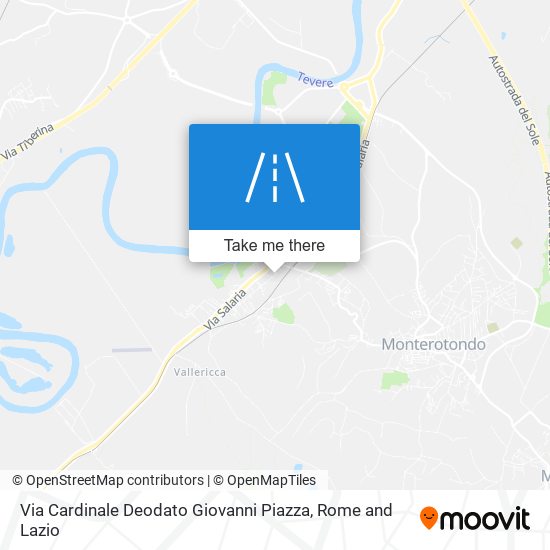 Via Cardinale Deodato Giovanni Piazza map