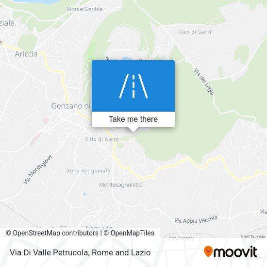 Via Di Valle Petrucola map