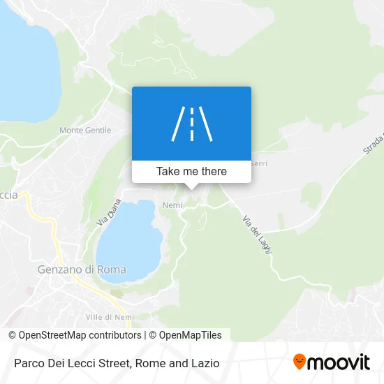 Parco Dei Lecci Street map
