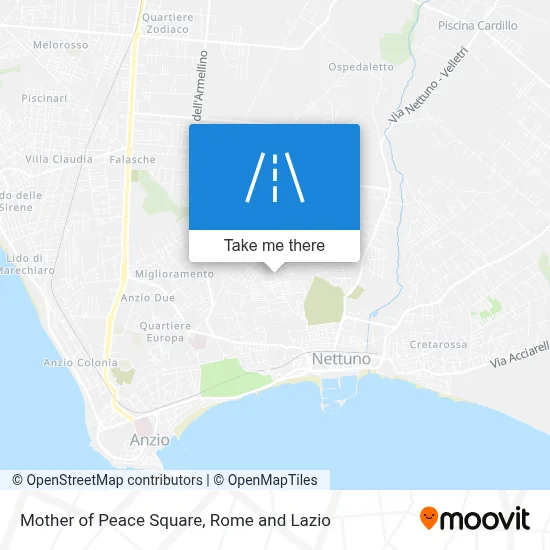 Mother of Peace Square map