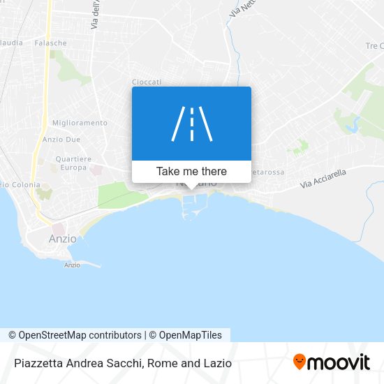 Piazzetta Andrea Sacchi map