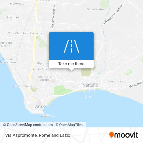 Aspromonte Street map
