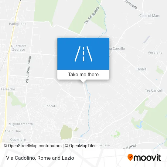 Cadolino Street map