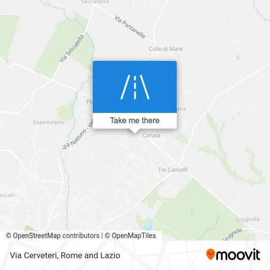 Cerveteri Street map