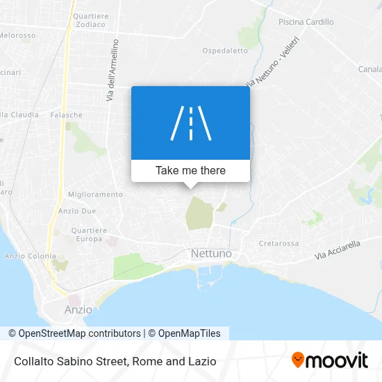 Collalto Sabino Street map