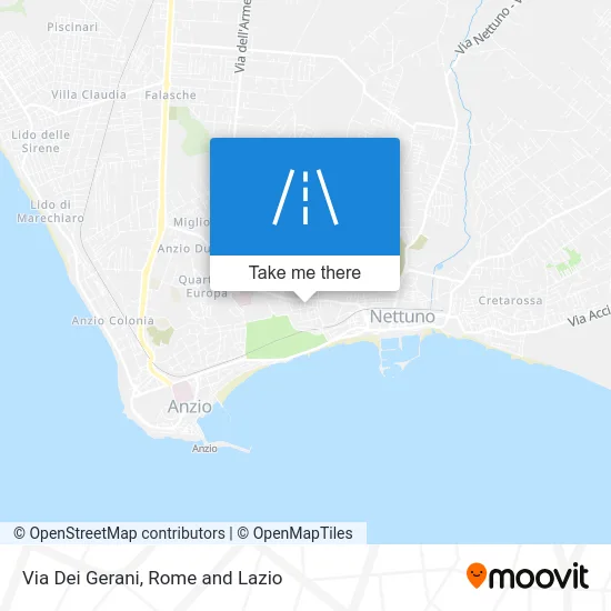 Dei Gerani Street map