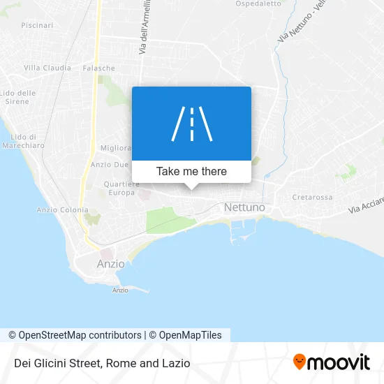 Dei Glicini Street map