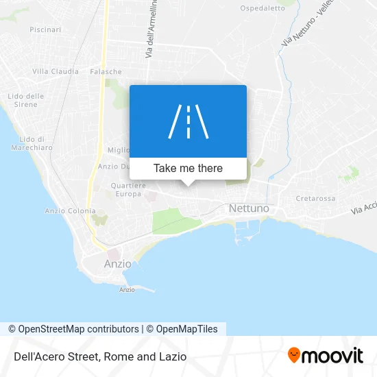 Dell'Acero Street map