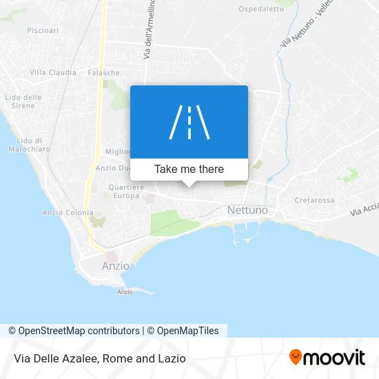 Via Delle Azalee map