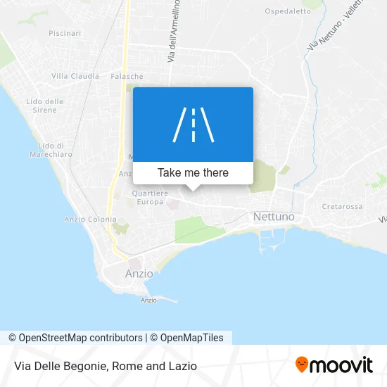 Delle Begonie Street map