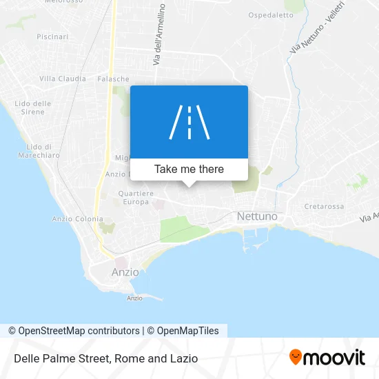 Delle Palme Street map