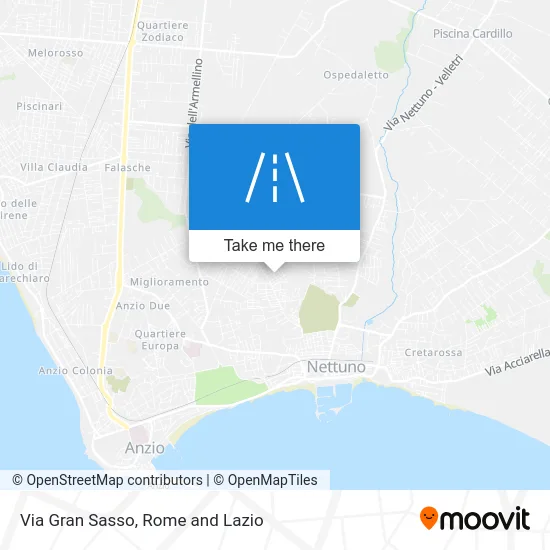 Great Sasso Street map