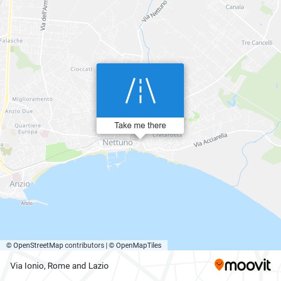 Via Ionio map