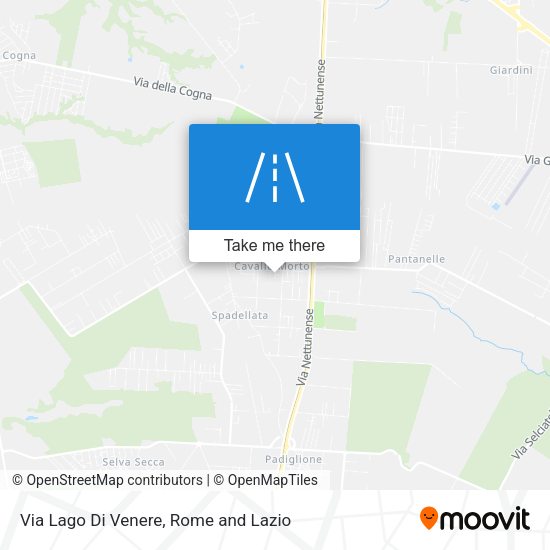 Via Lago Di Venere map