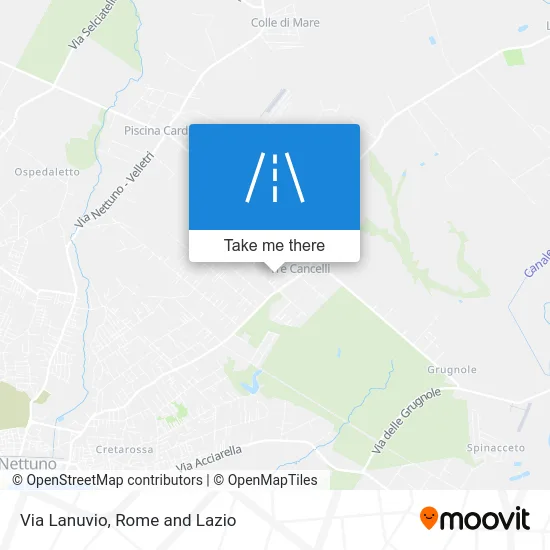 Lanuvio Street map