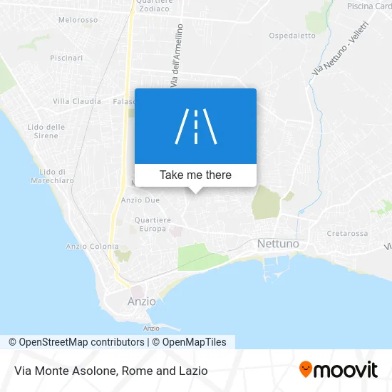 Mount Asolone Street map
