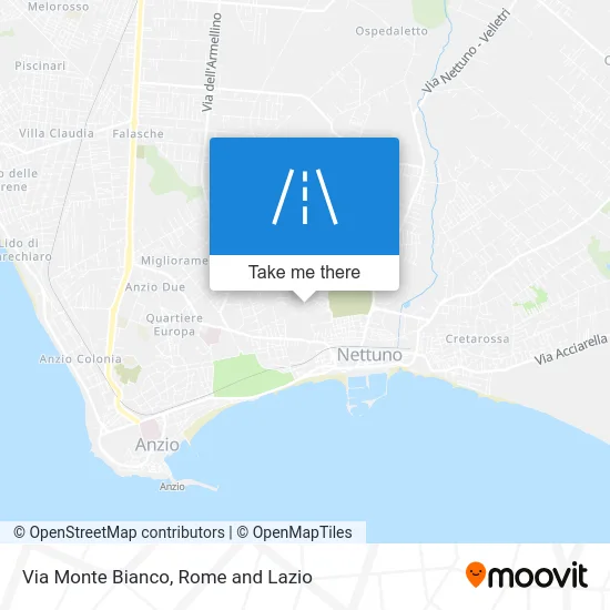 Mont Blanc Street map