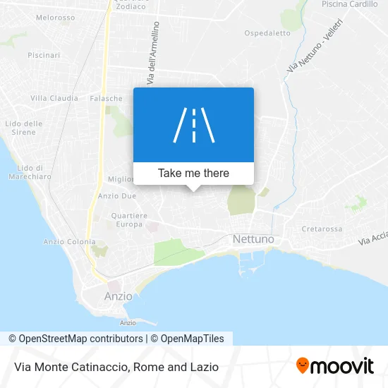 Mount Catinaccio Street map